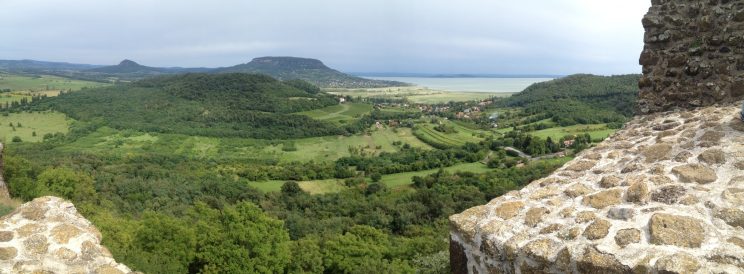 Balaton widok z zamku Szigliget